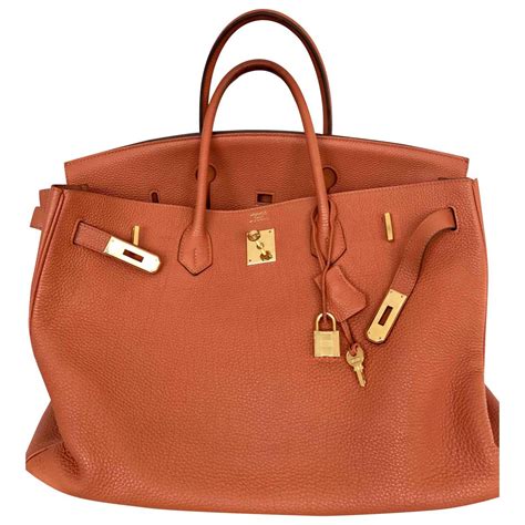 orange Hermes handbags